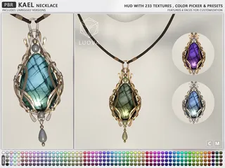 Kael Necklace, Second Life mesh jewellery