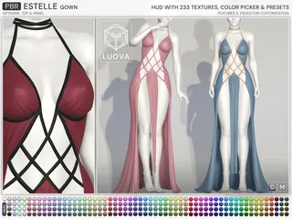 Estelle Gown, Second Life mesh clothing