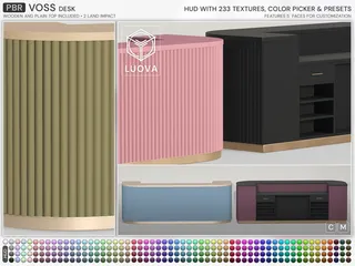 Voss Reception Desk, Second Life home decor