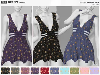 Breeze Asteria Dress, Second Life mesh clothing