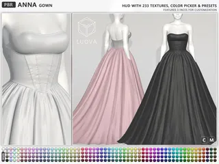 Anna Gown, Second Life mesh clothing