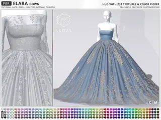 Elara Gown, Second Life mesh clothing
