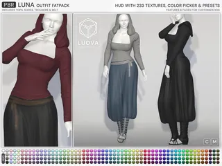 Luna, Second Life mesh clothing