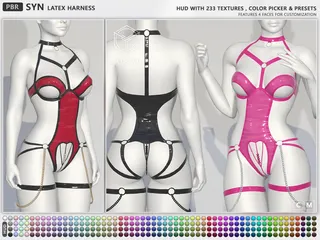 Syn Harness Latex, Second Life mesh clothing