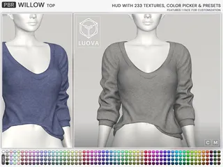 Willow Top, Second Life mesh clothing