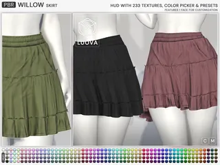 Willow Skirt, Second Life mesh clothing