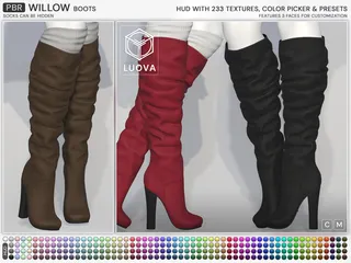 Willow Boots, Second Life mesh shoes