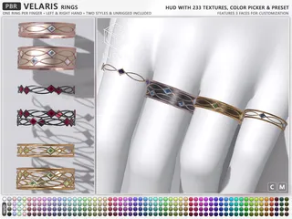Velaris Ring, Second Life mesh jewellery